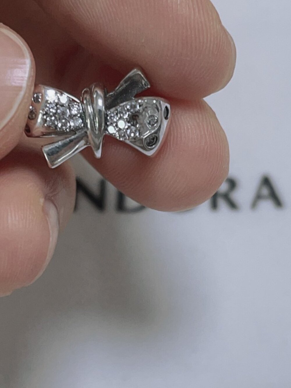 Pandora Sparkling Bow Charm